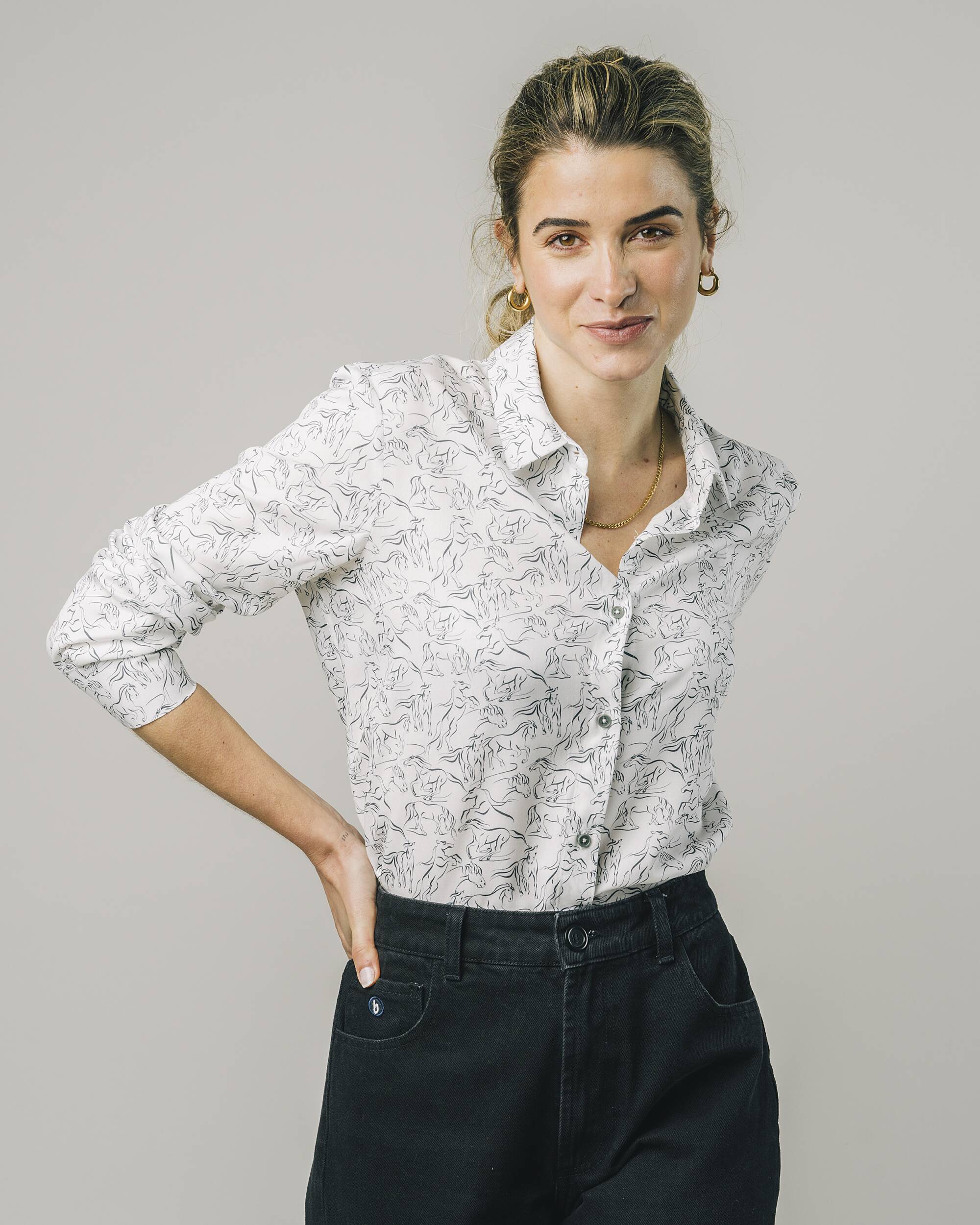 Riding Blouse Ecru