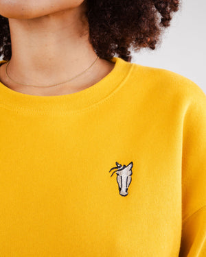 Horse Sweatshirt Mustard