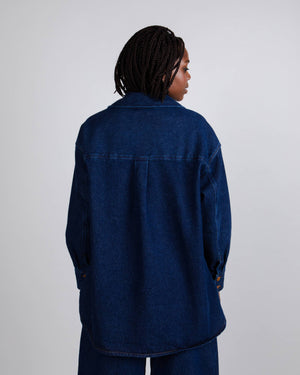 Indigo Oversized Overshirt Denim
