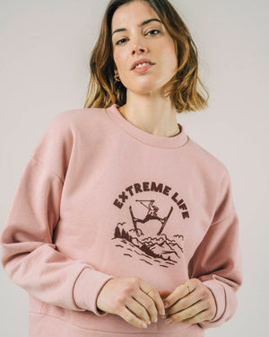 Extreme Life Cropped Sweatshirt Glassé