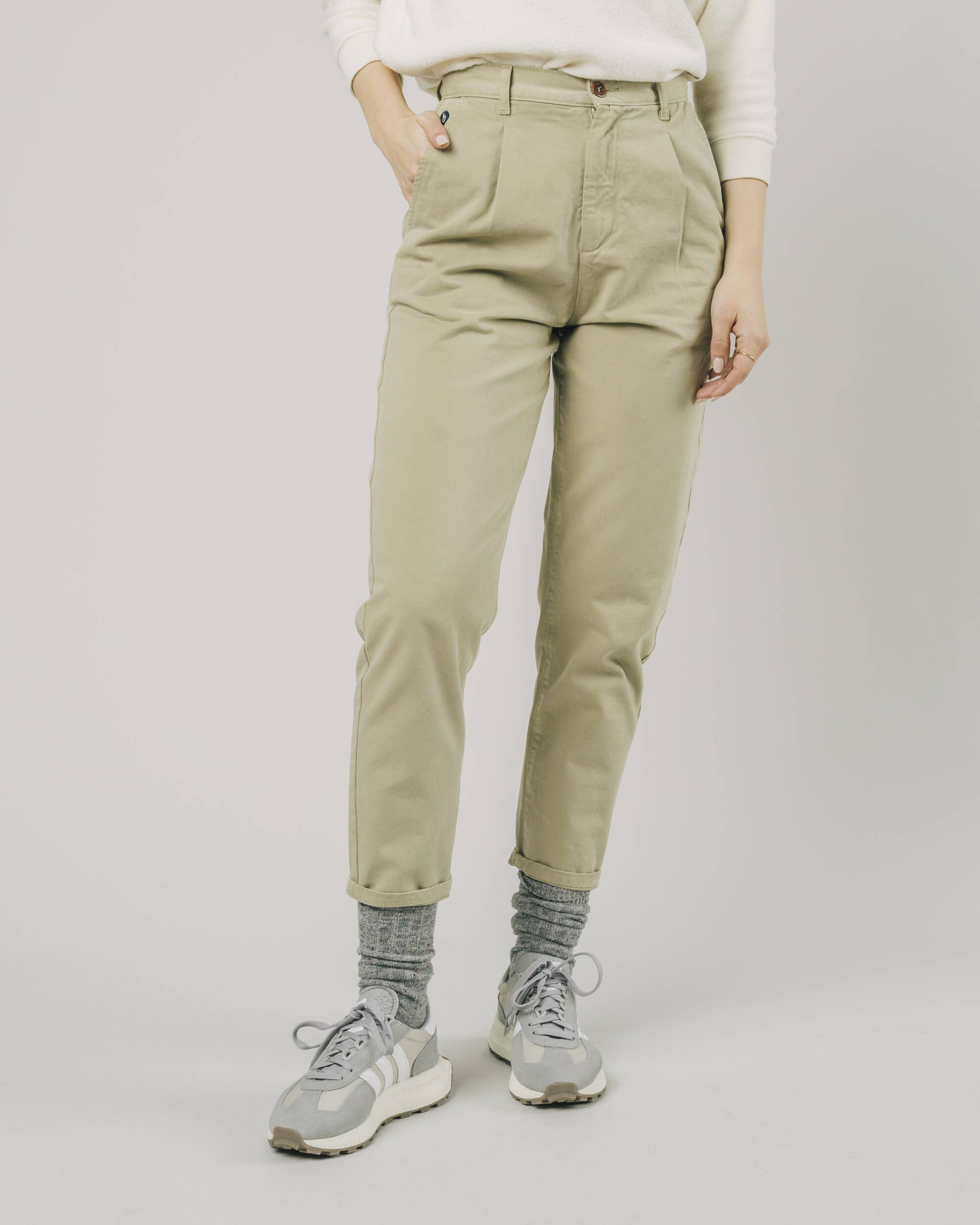 Regular Pleated Chino Beige