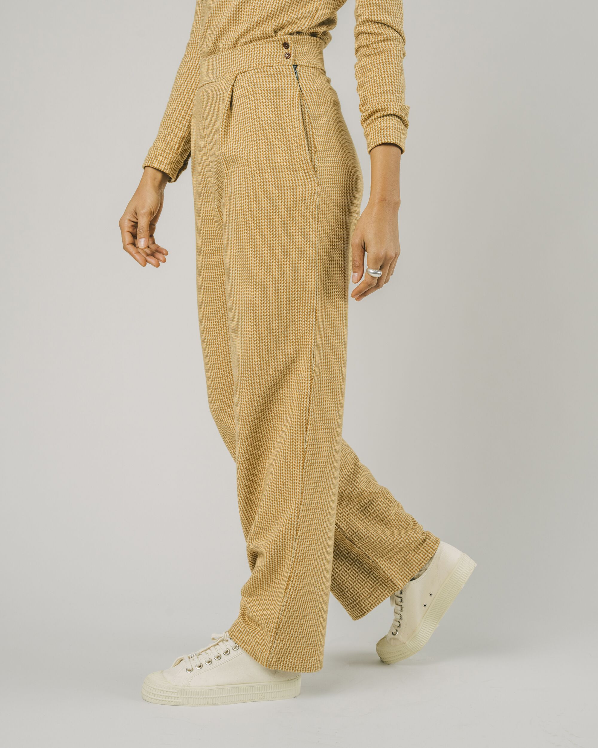 Jacquard Oversize Pants Pumpkin