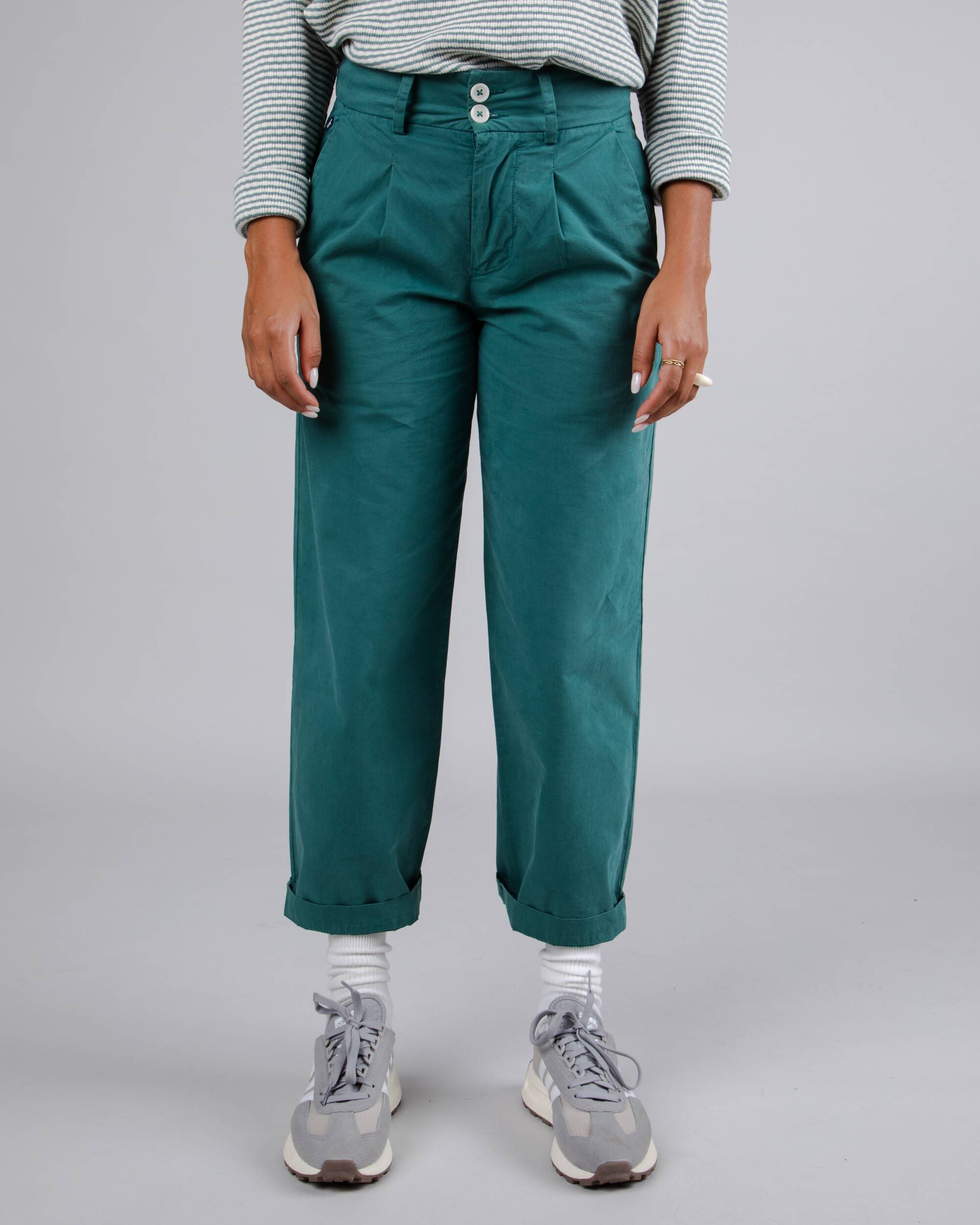 Kale Pleated Pants