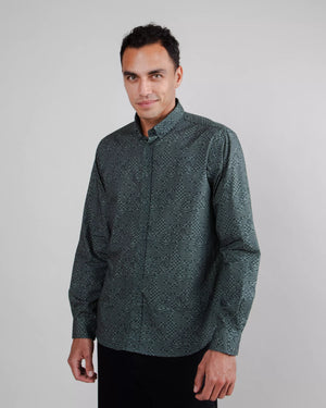Pixel Regular Shirt Green