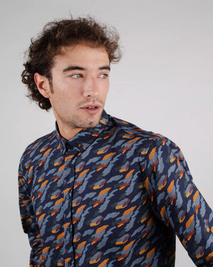 Ucon Palma Regular Shirt Navy