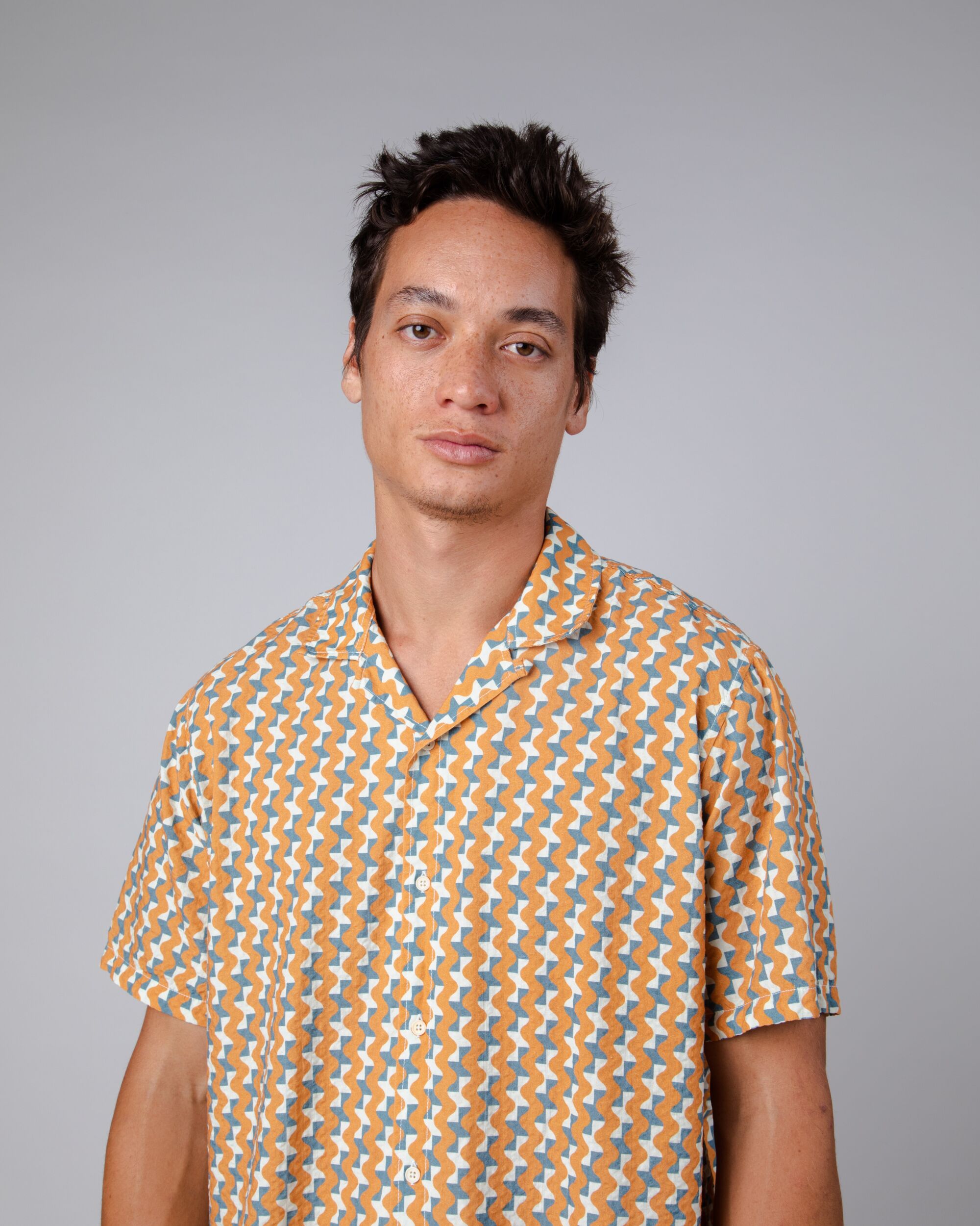 Tiles Aloha Shirt Topaz