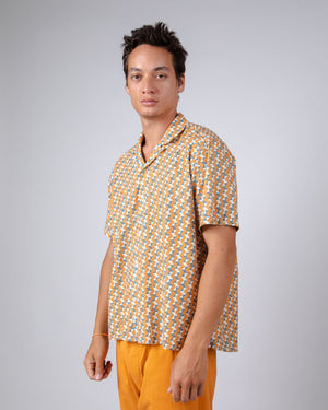 Tiles Aloha Shirt Topaz