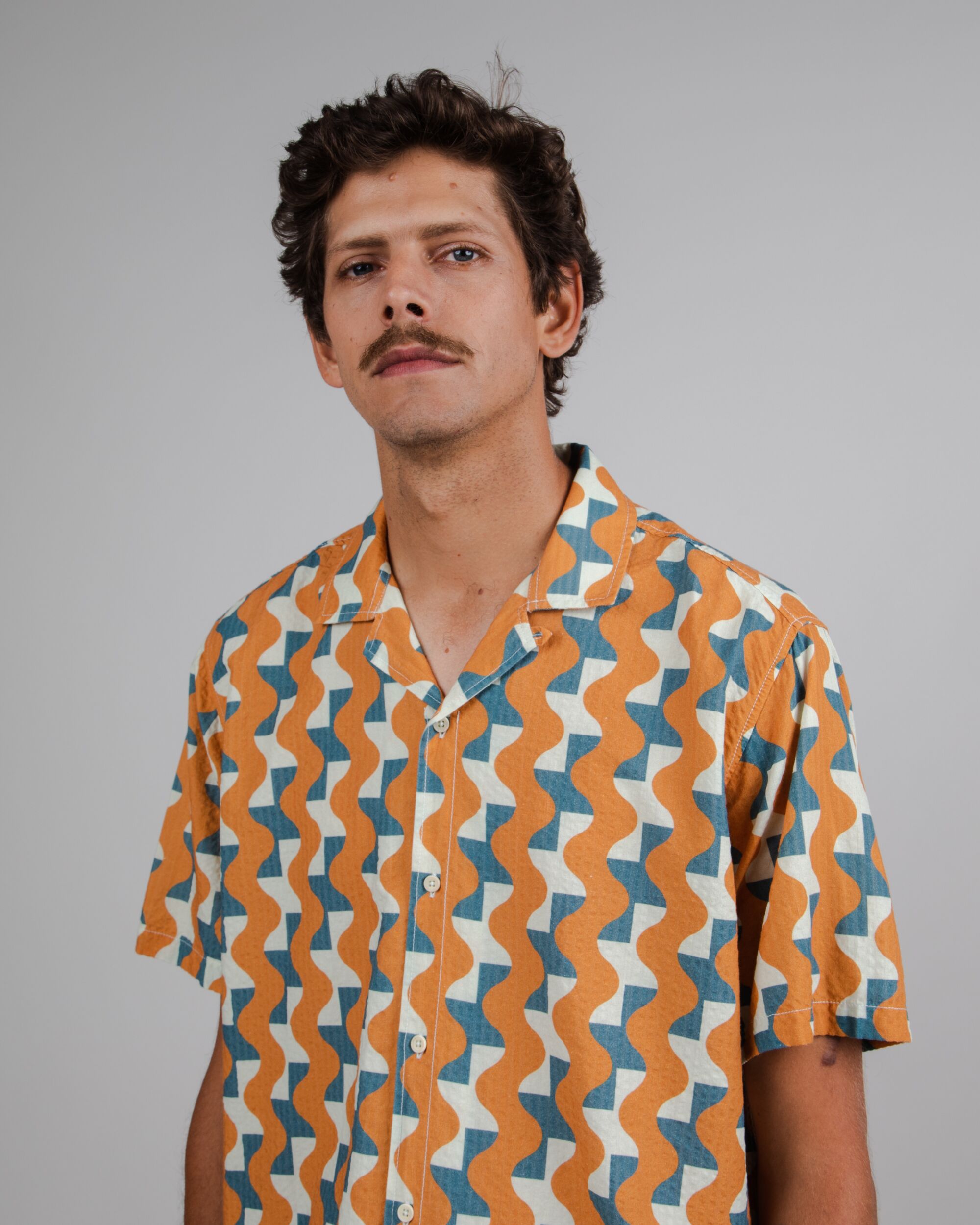 Big Tiles Aloha Shirt Topaz