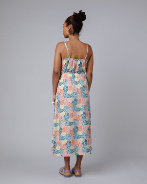 Spring Strap Long Dress Offwhite