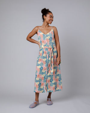 Spring Strap Long Dress Offwhite