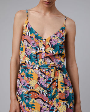 Yeye Weller Strap Long Dress Yellow
