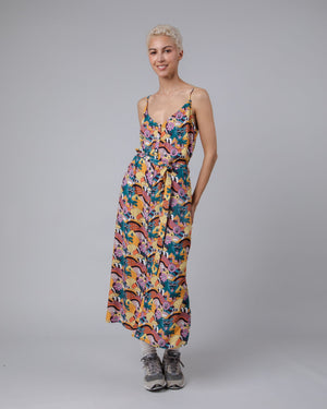 Yeye Weller Strap Long Dress Yellow