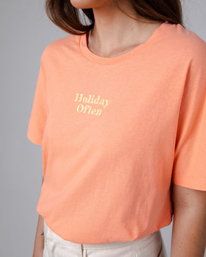 Holidays Oversize Tee Apricot
