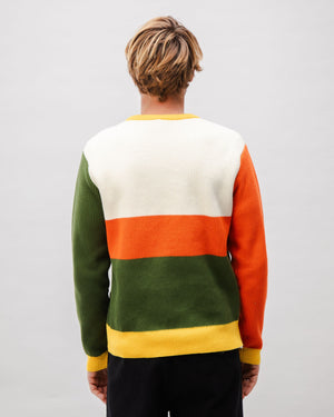 Stripes Cotton Sweater Multicolor